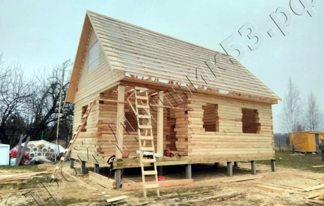 2 Брусовой дом проекту К-34 6×9, 94.5 м², Тульская область, Ясногорский район, к.п (4)